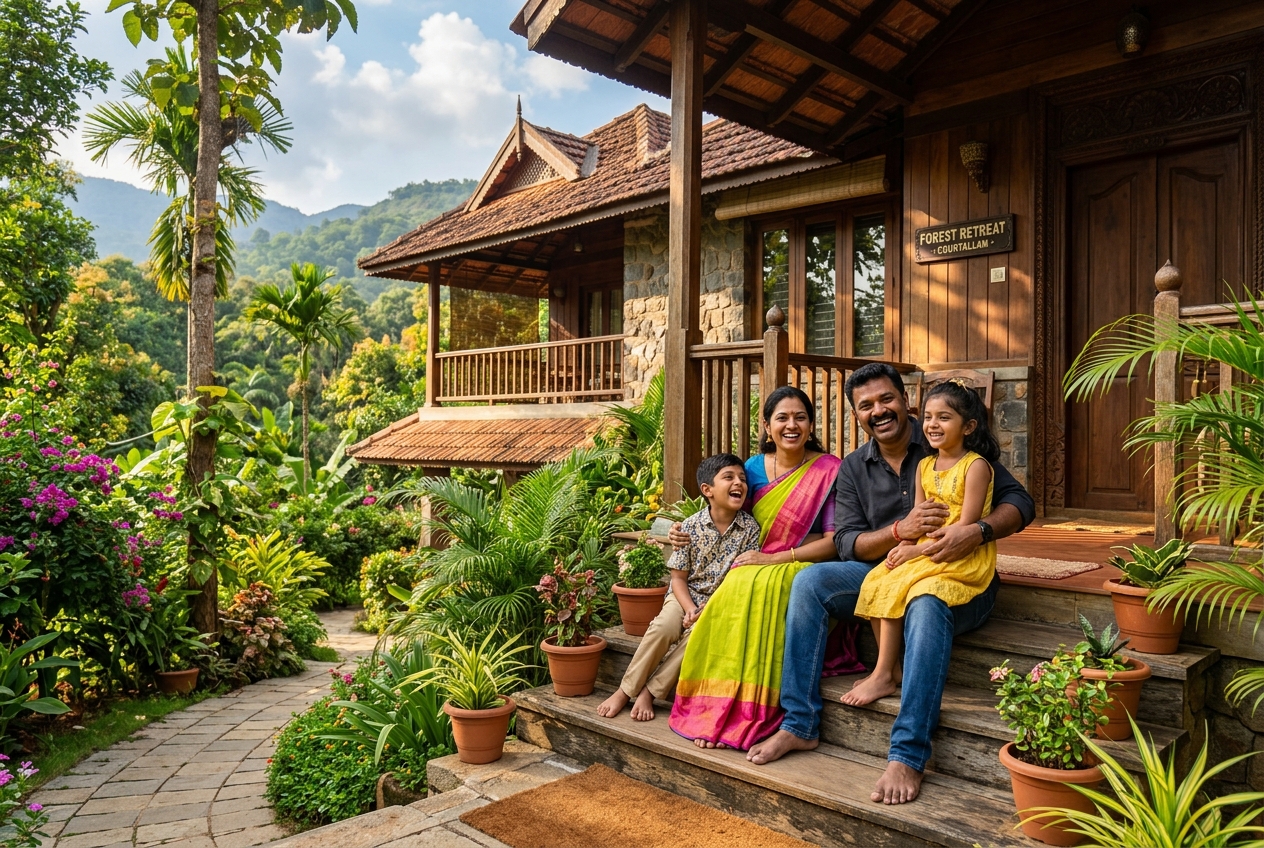 Scenic Courtallam cottage escapes for your family